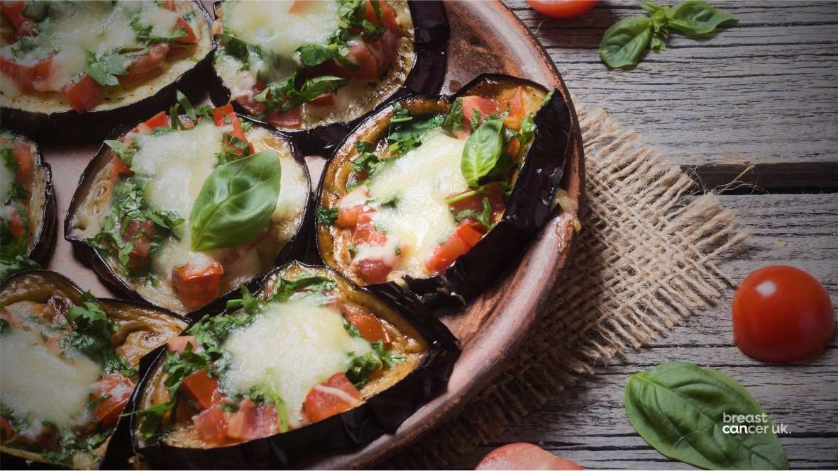 Healthy Mini Aubergine Pizza Recipe